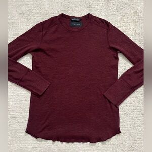 Wings+Horns Long Sleeve Henley Tee